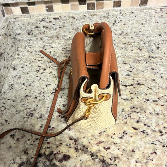 Tory Burch wicker and leather bag - Picture 2 of 10